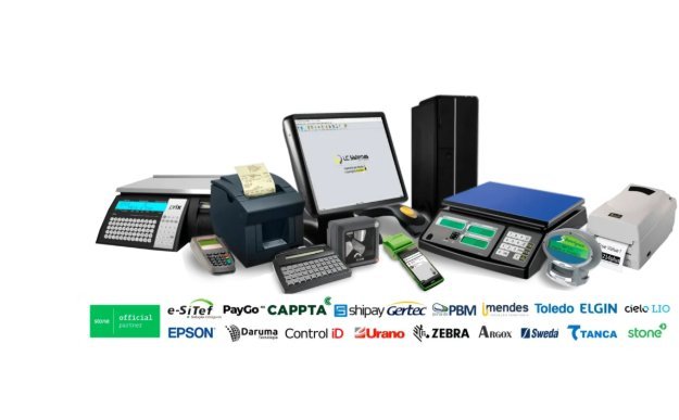 Equipamentos compatíveis: balança, impressora térmica, TEF, leitor de código de barras